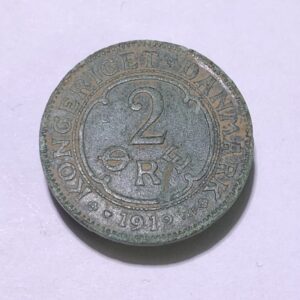 2 øre, 1912, Frederik d. 8