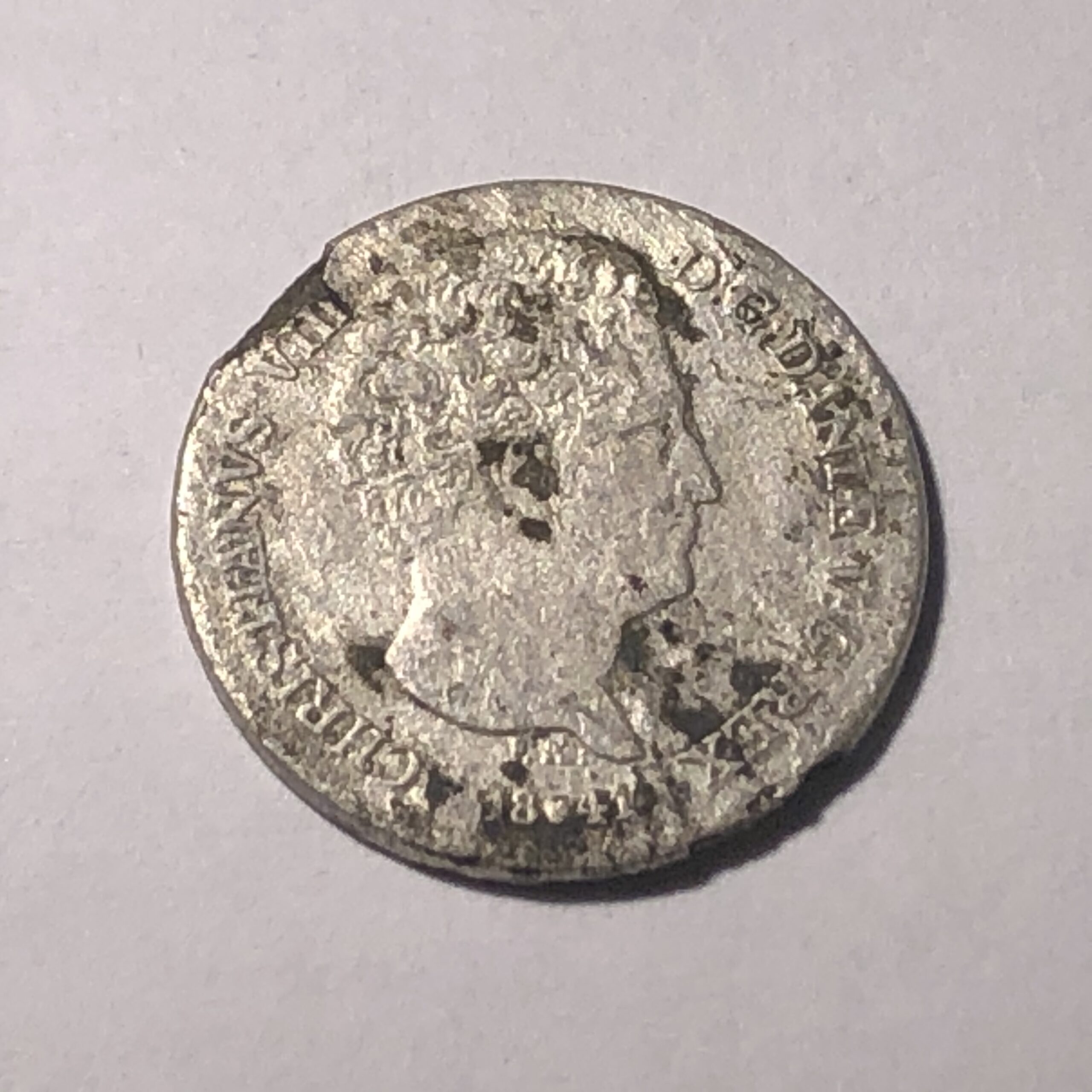 4 Rigsbankskilling, 1841, Christian d. 8 4 Rigsbankskilling, 1841, Christian d. 8