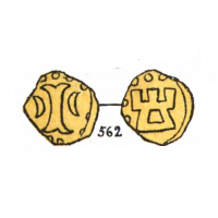 Borgerkrigsmønt MB562 christopher d. 2 1319 - 1332 Borgerkrigsmønt MB562 christopher d. 2 1319 - 1332